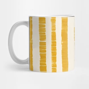 Yellow Abstract Mudcloth Pattern Mug